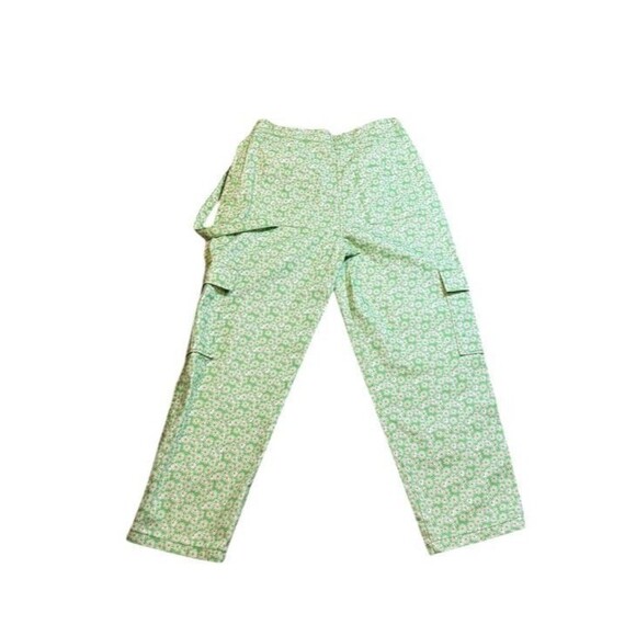 Ragged Priest Urban Outfitters Cargo Pants Womens Size Large 33x29 Green Daisies - Picture 3 of 9